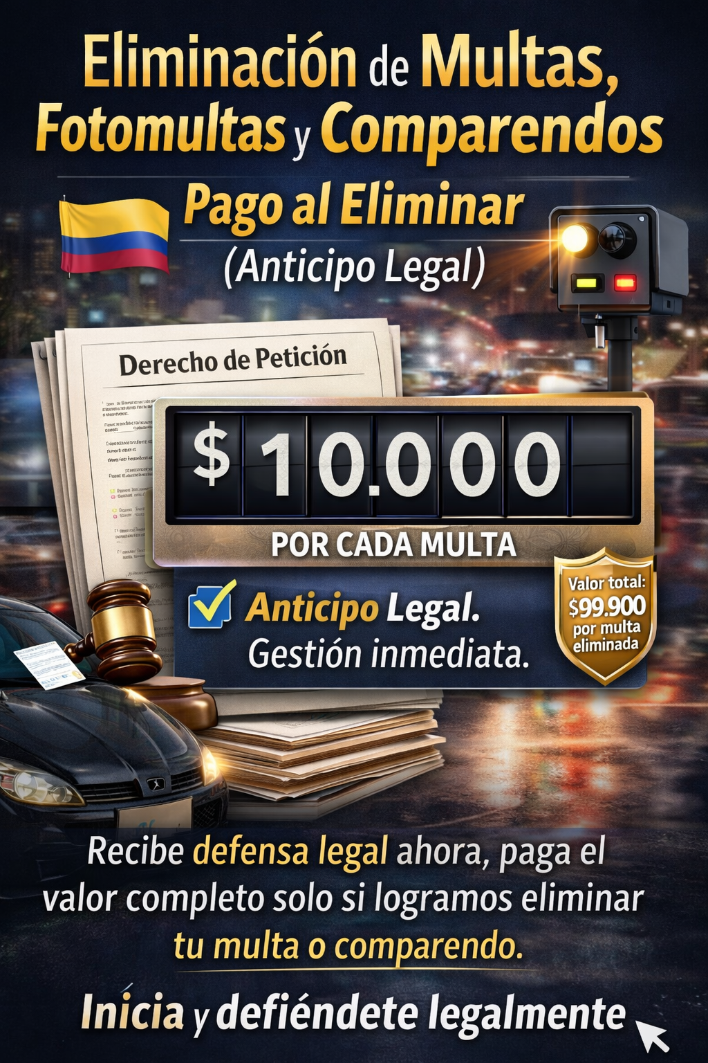 Eliminación de Multas, Fotomultas y Comparendos – PAGA AL ELIMINAR