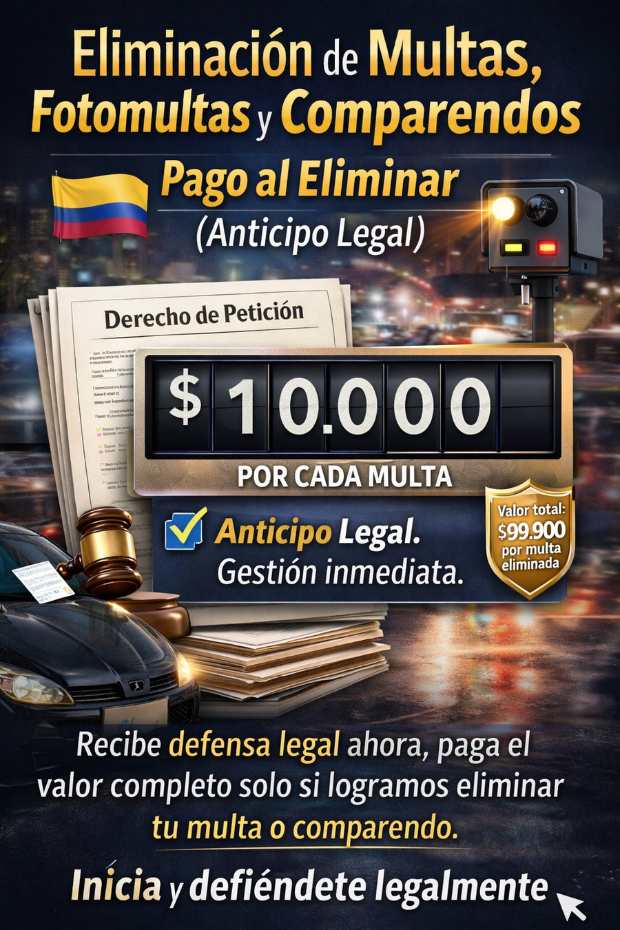 Eliminación de Multas, Fotomultas y Comparendos – PAGA AL ELIMINAR
